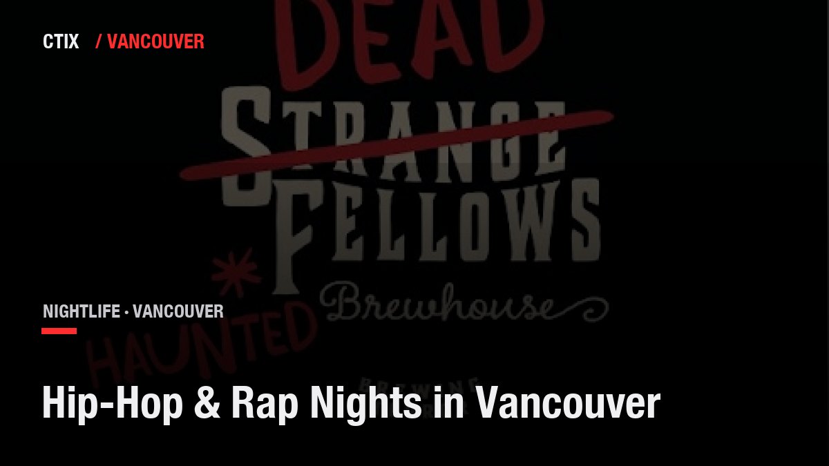 Hip-Hop & Rap Nights in Vancouver