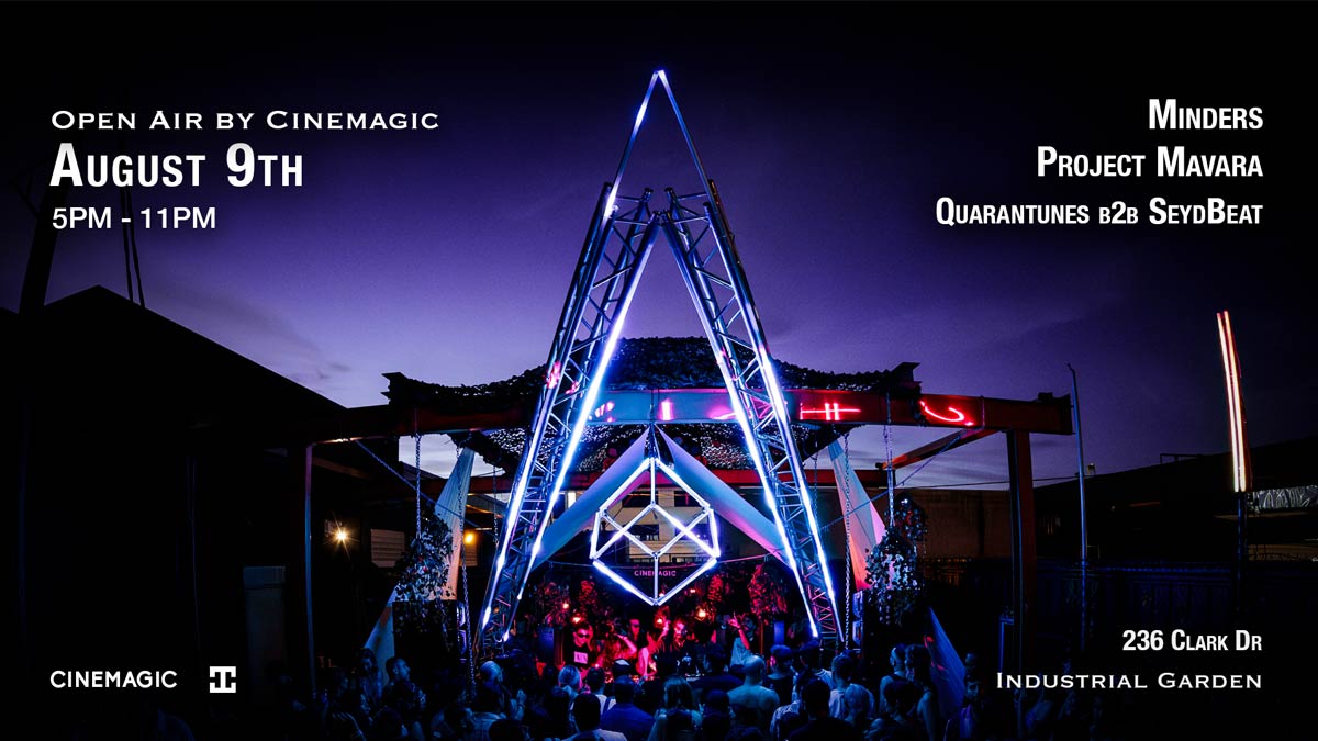 Cinemagic Open Air: Day Party at Industrial Garden August 9th